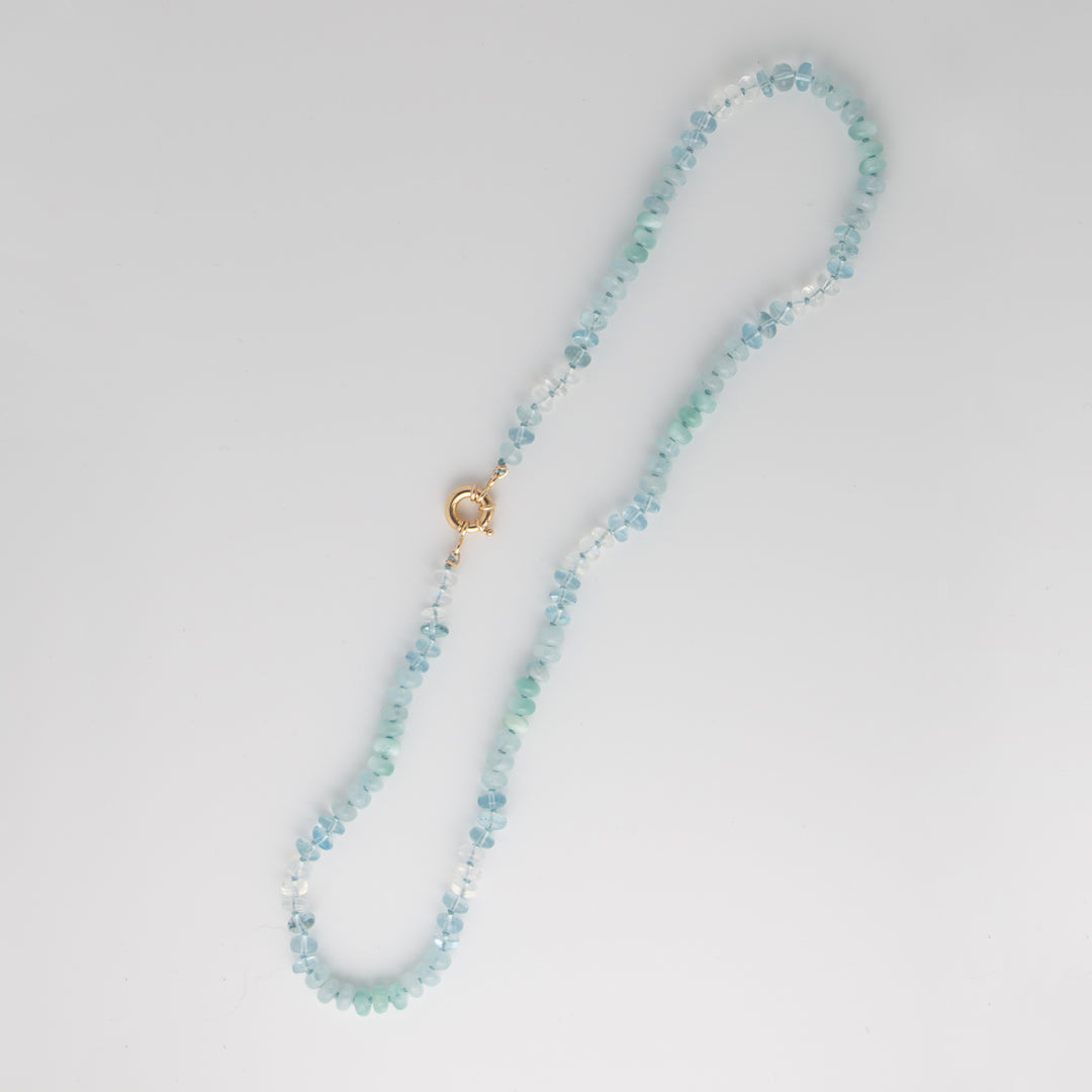 Lolita — Mixed Gemstone Aquamarine & Moonstone Necklace