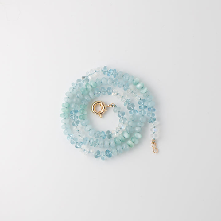 Lolita — Mixed Gemstone Aquamarine & Moonstone Necklace
