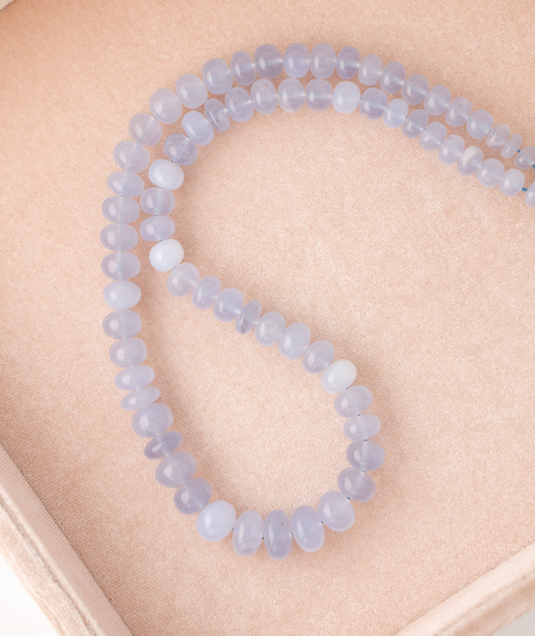 Victoria — Blue Chalcedony Necklace