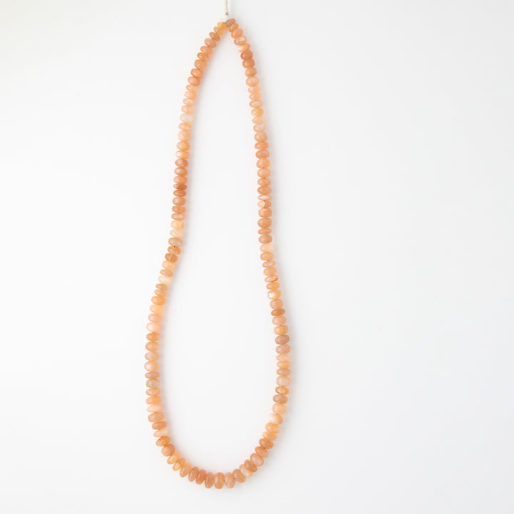 Luna Naranjita — Muted Peach Moonstone Necklace