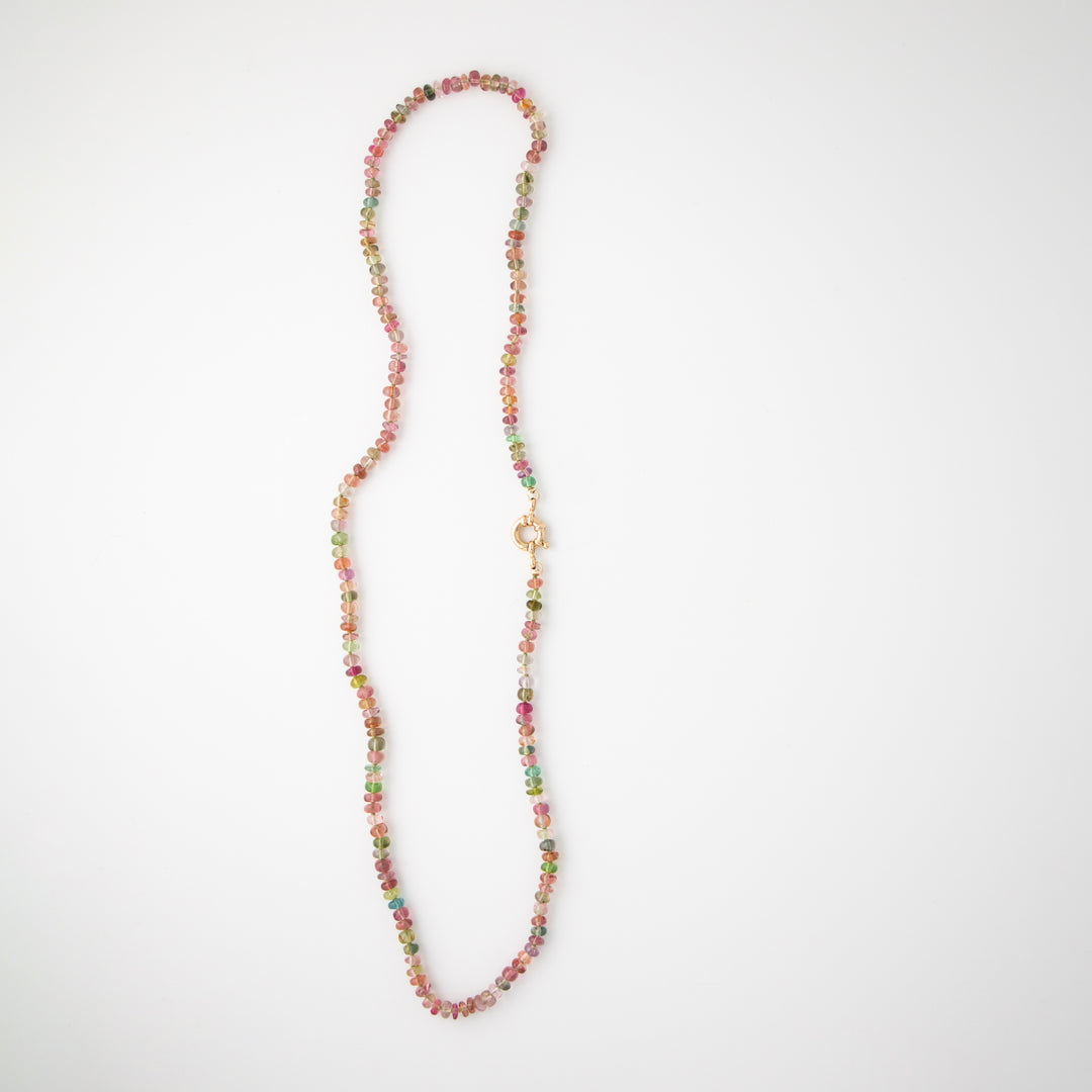First Bloom — Pastel Tourmaline Gemstone Necklace