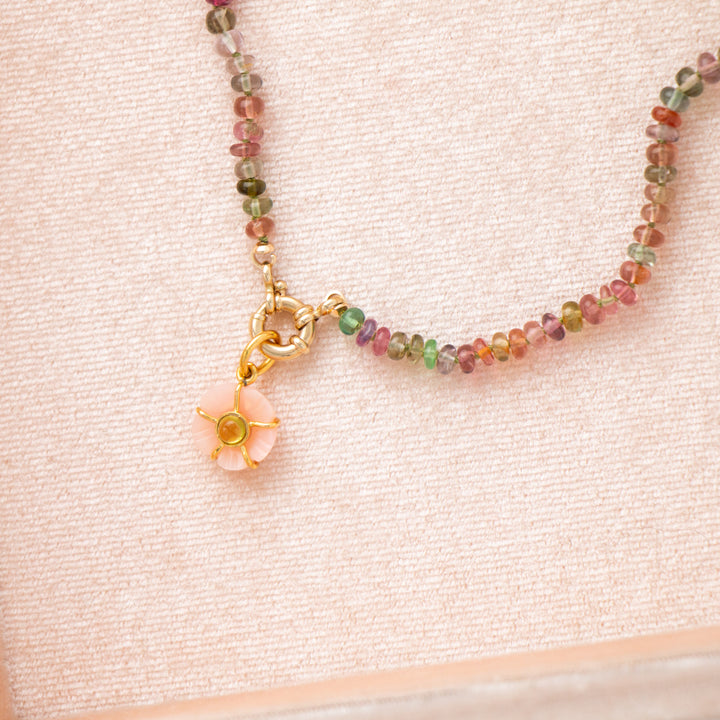 First Bloom — Pastel Tourmaline Gemstone Necklace
