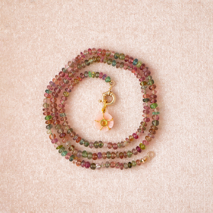 First Bloom — Pastel Tourmaline Gemstone Necklace