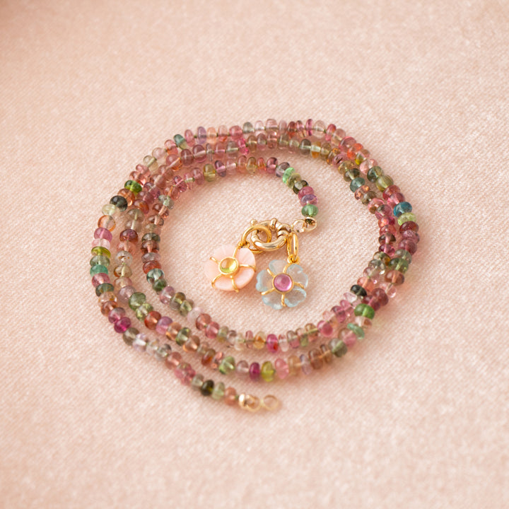 First Bloom — Pastel Tourmaline Gemstone Necklace