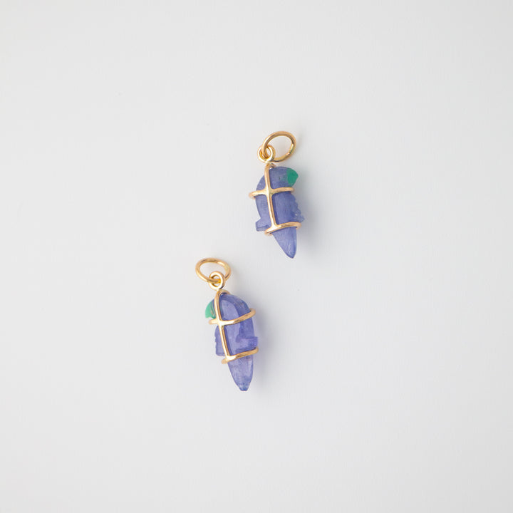 Pericos — Tanzanite Carvings with 14k gold