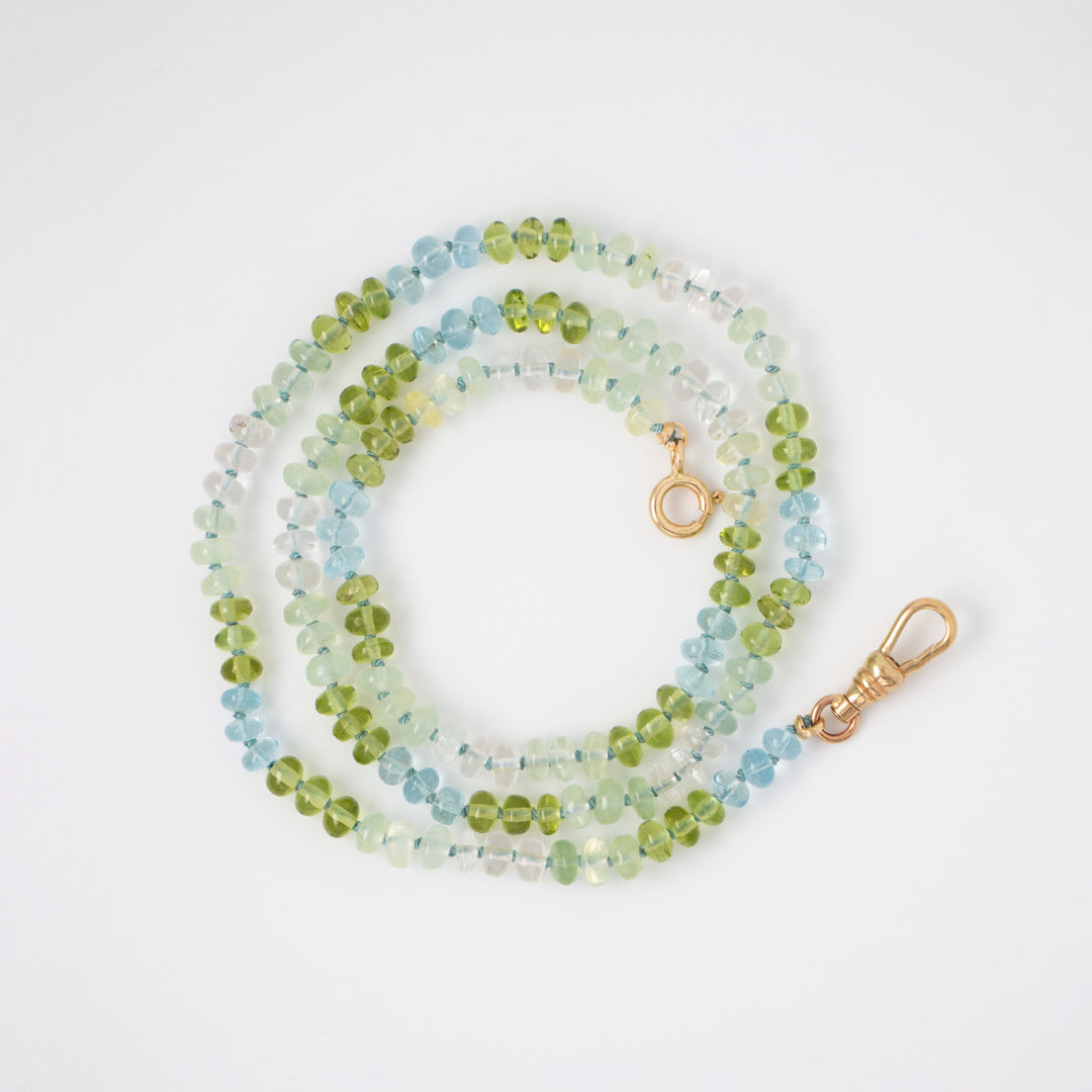 Manuel Antonio — Mixed Gemstone Aquamarine Necklace