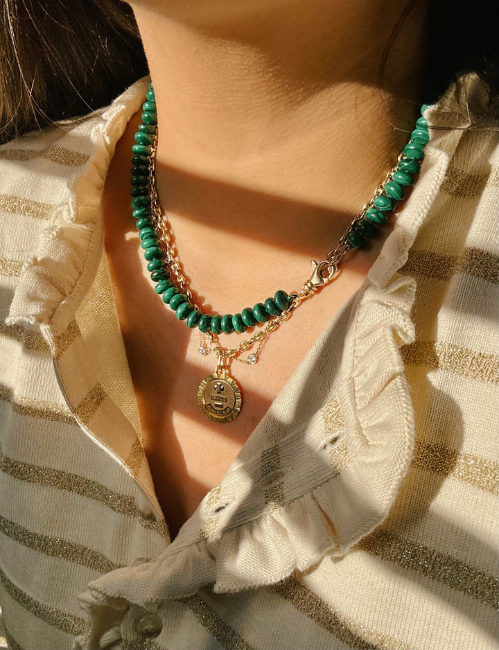 Maite — Malachite Necklace