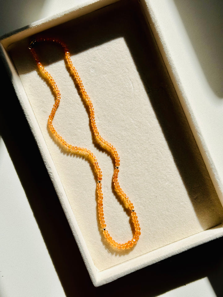 Fer — Orange Spessartite Garnet Necklace