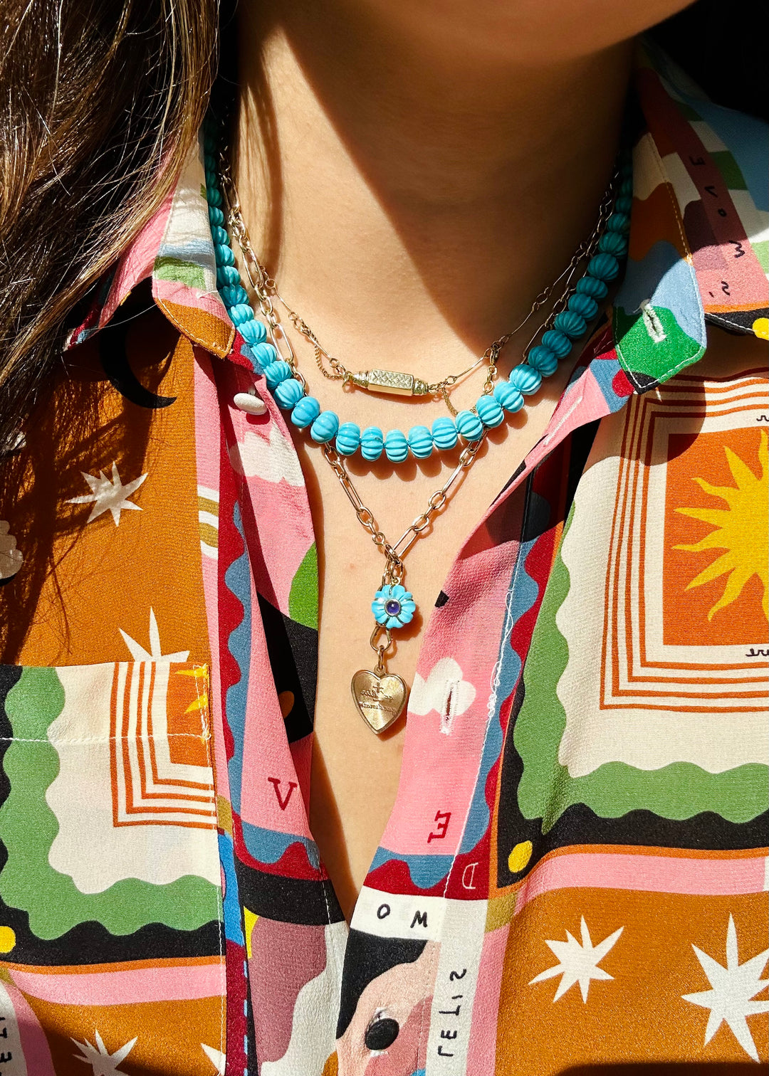 Made-to-order Sleeping Beauty Turquoise Beaded Necklace