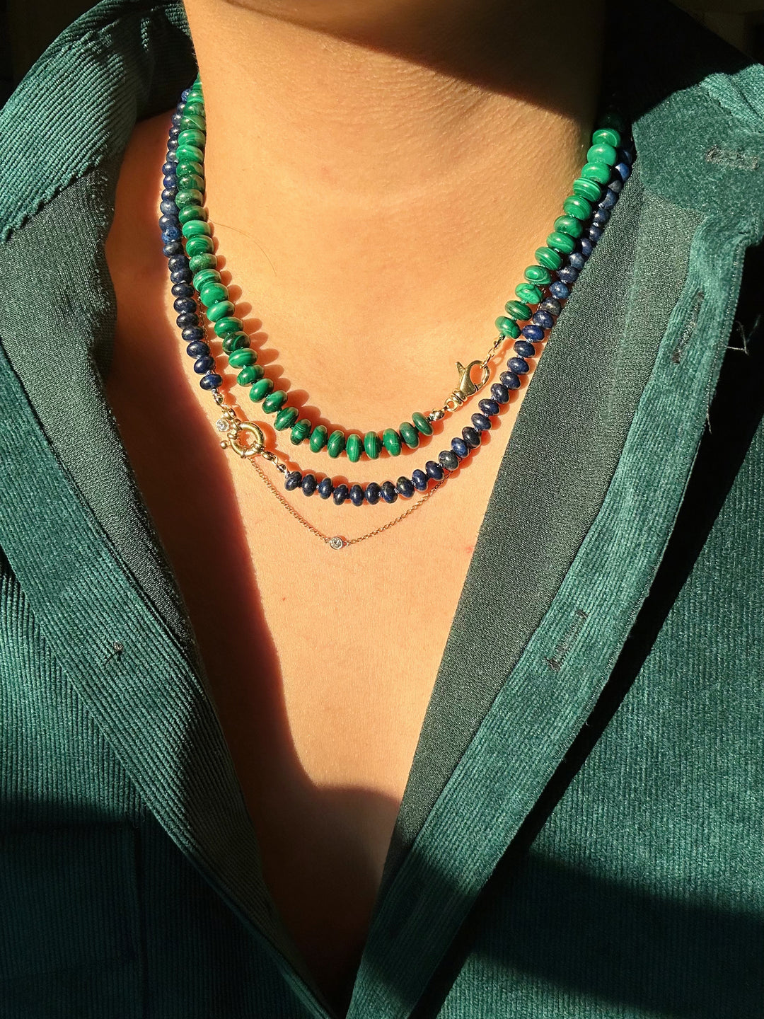 Maite — Malachite Necklace