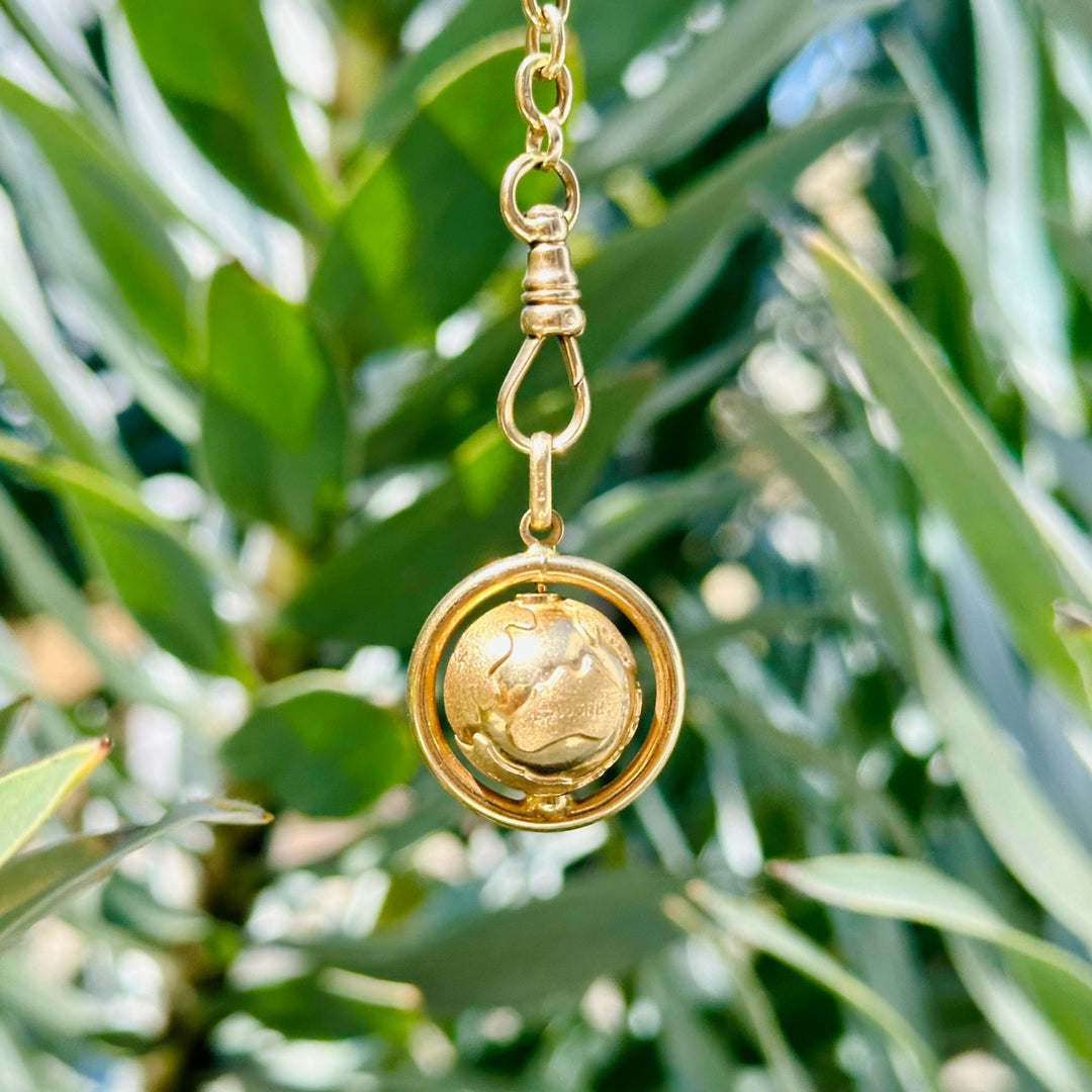 Vintage Earth Globe Charm