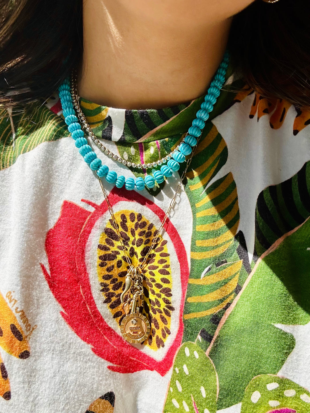 Made-to-order Sleeping Beauty Turquoise Beaded Necklace