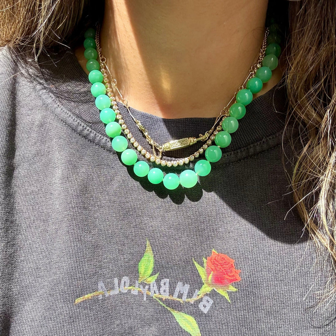 Made-to-Order Luminous Chrysoprase Necklace