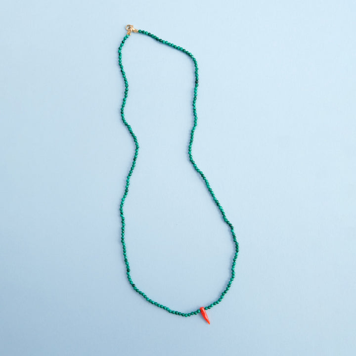 Cornicello Teeny Tiny Gemstone Necklaces