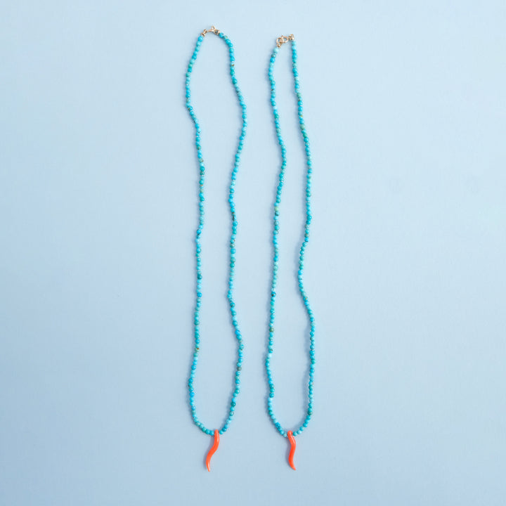 Cornicello Teeny Tiny Gemstone Necklaces