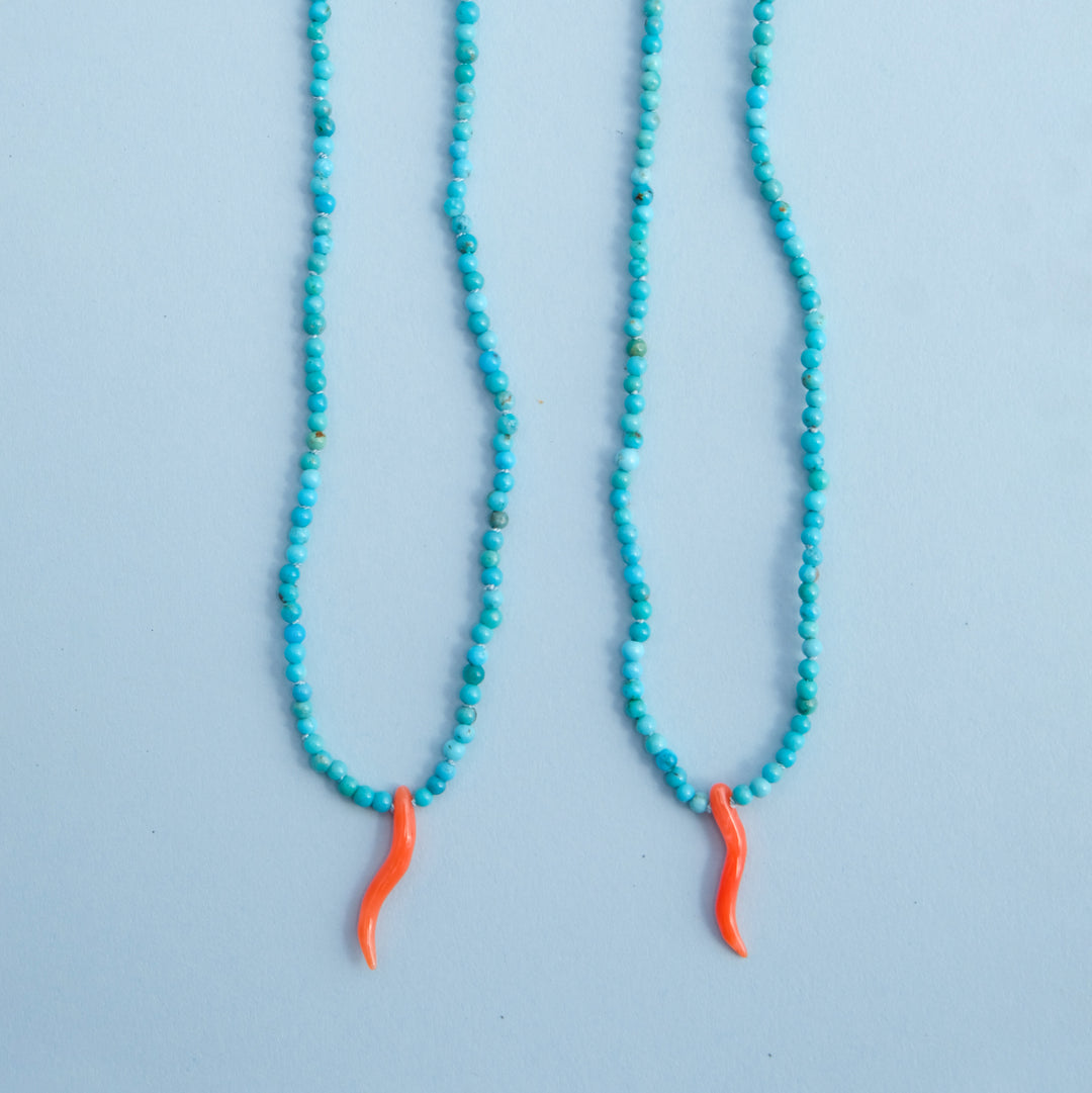 Cornicello Teeny Tiny Gemstone Necklaces