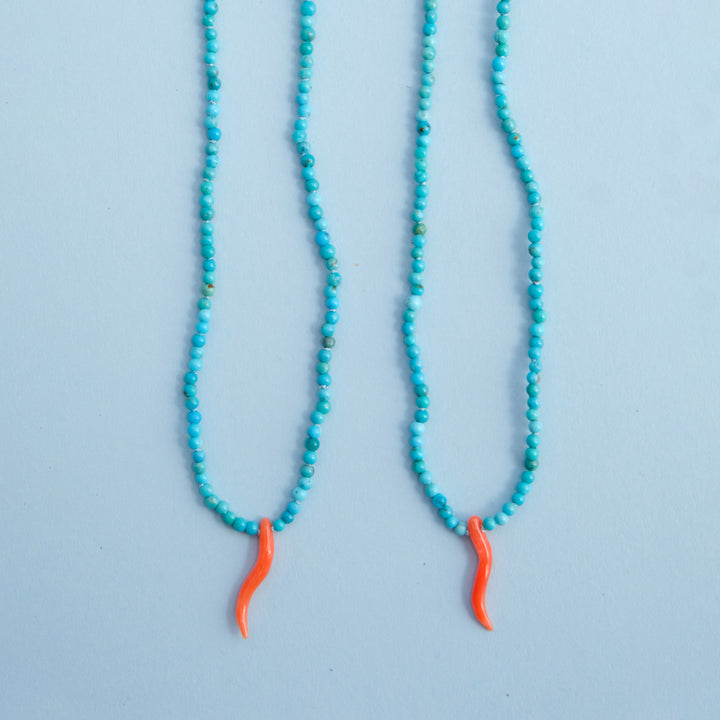 Cornicello Teeny Tiny Gemstone Necklaces