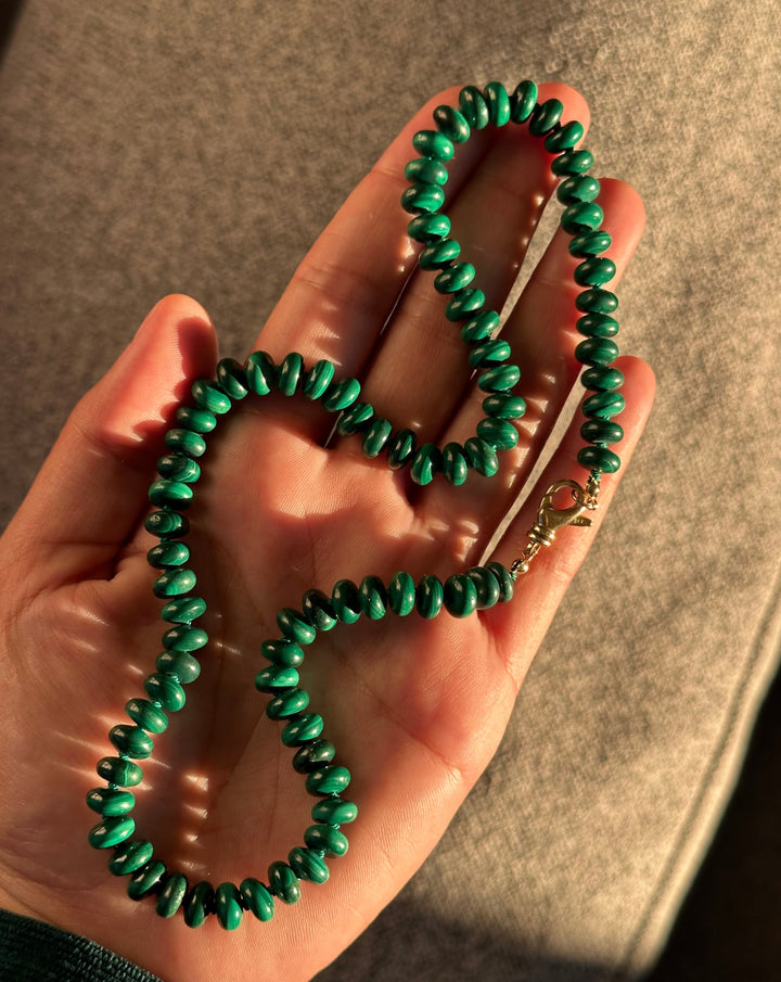 Maite — Malachite Necklace