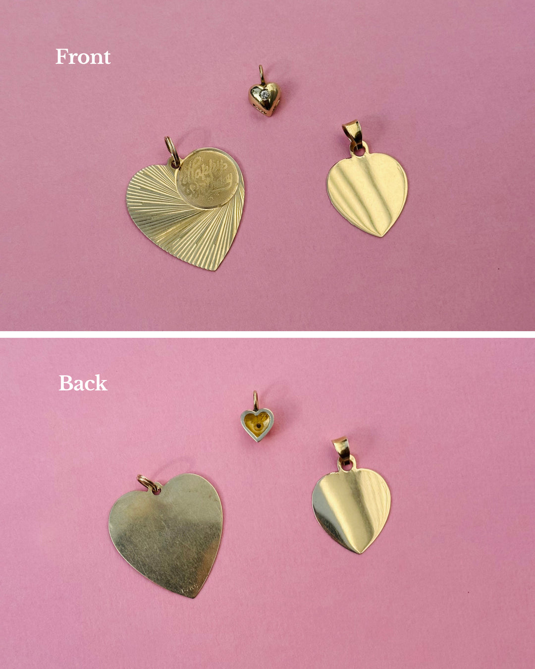 Vintage Heart Charms