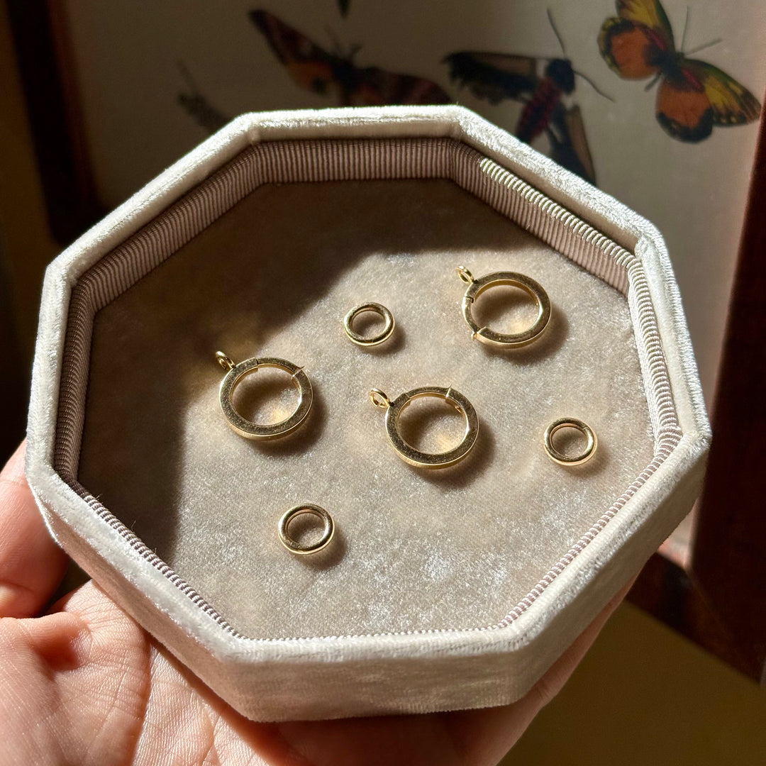 Vintage 14k Yellow Gold Large Clasps & Chunky Jump Rings