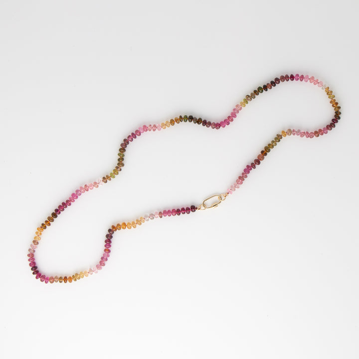 Ti — Pink & Yellow Tourmaline Necklace