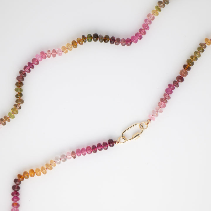 Ti — Pink & Yellow Tourmaline Necklace