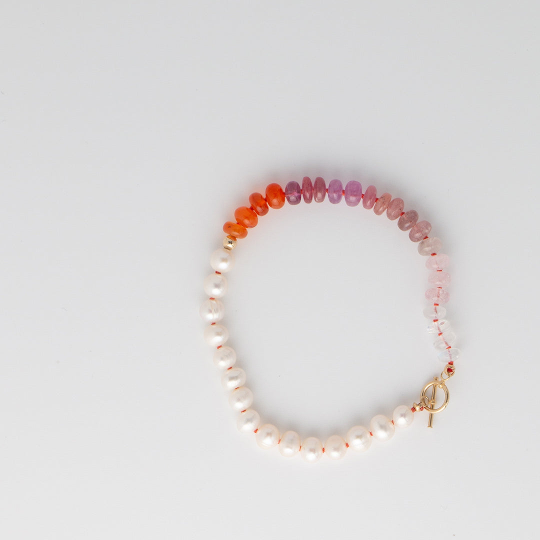 Playa Ballena — Gemstone & Pearl Bracelet