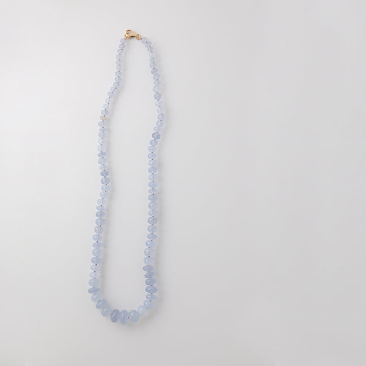 Victoria — Blue Chalcedony Necklace