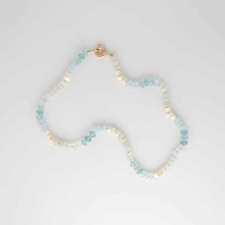 Lola — Mixed Gemstone Aquamarine Necklace