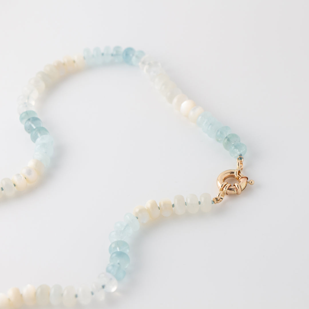 Lola — Mixed Gemstone Aquamarine Necklace