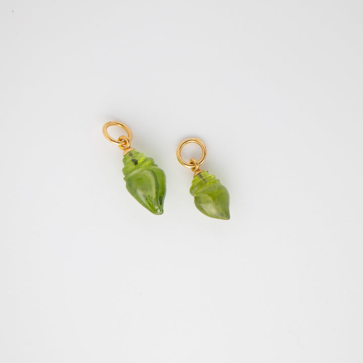 Peridot Sea Shell Charms