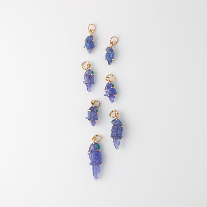 Pericos —  Tanzanite Carving with 14k gold