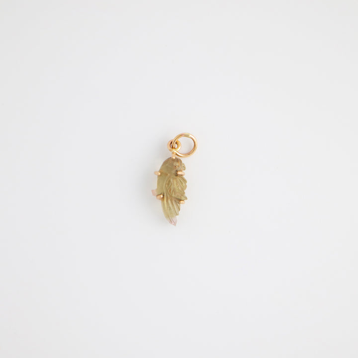 Pericos — Yellow Tourmaline Carvings with 14k gold