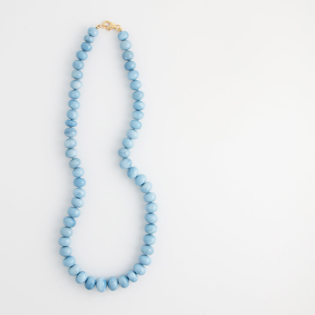 Cielo — Blue Denim Opal Necklace