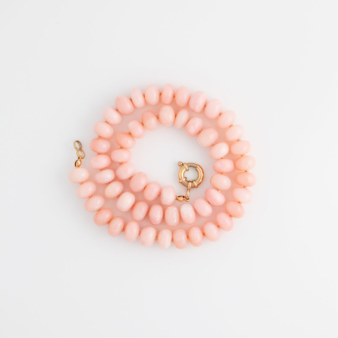 Catalina — Pink Peruvian Opal Necklace