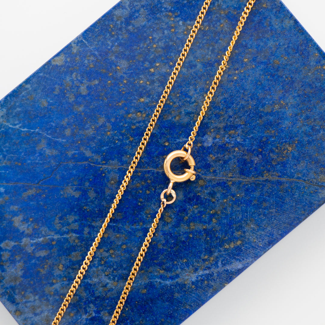 19.2k Yellow Gold Mini Curb Chain