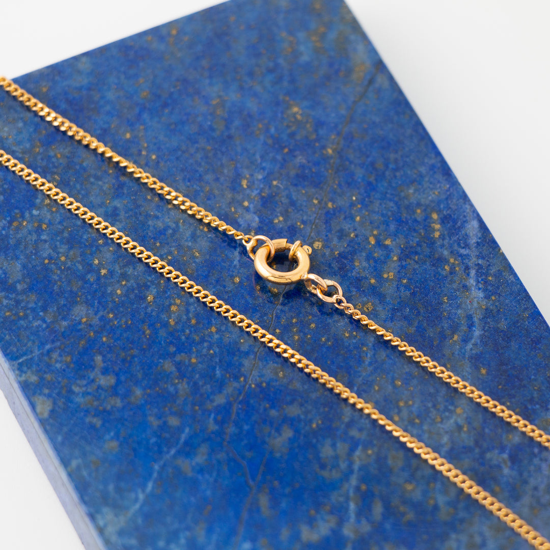 19.2k Yellow Gold Mini Curb Chain