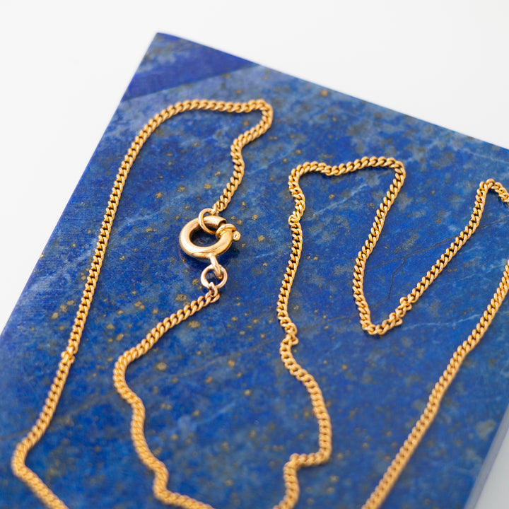 19.2k Yellow Gold Mini Curb Chain