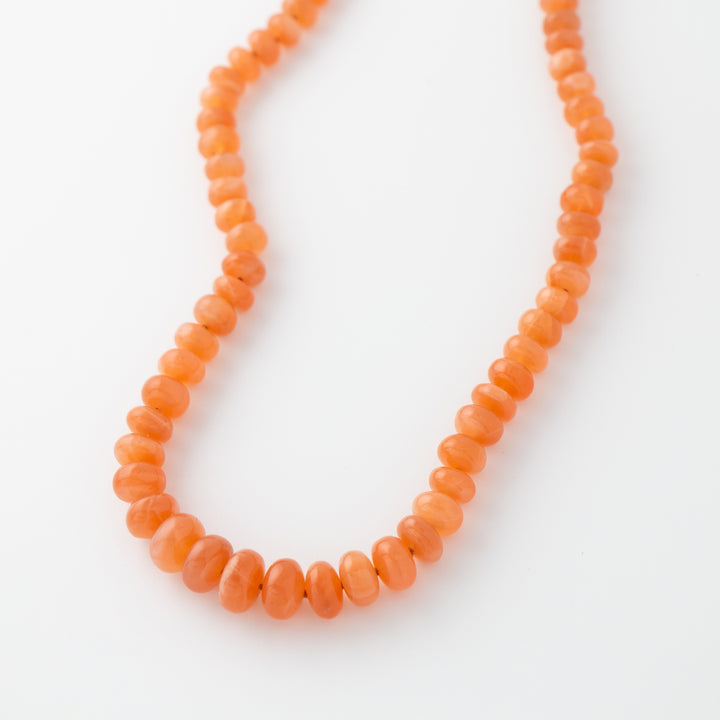 Luna Naranja — Peach Moonstone Necklace