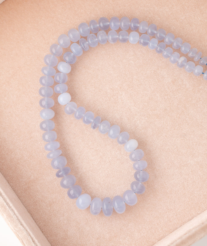 Victoria — Blue Chalcedony Necklace