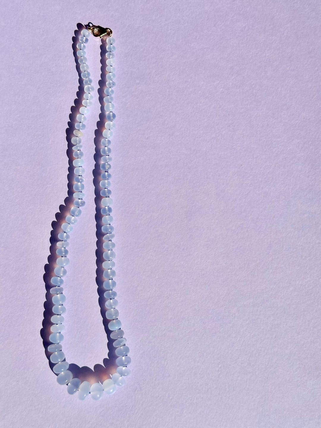 Victoria — Blue Chalcedony Necklace