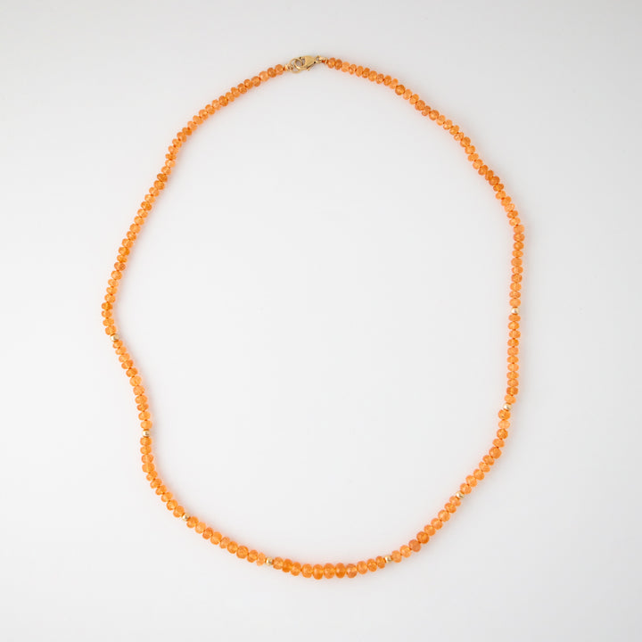 Tamara — Mandarin Garnet Necklace