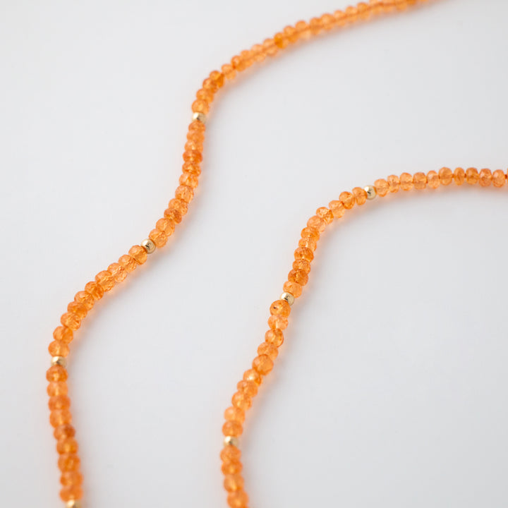 Tamara — Mandarin Garnet Necklace