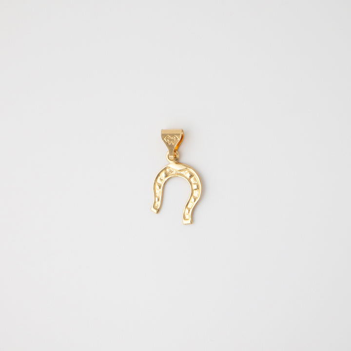 Vintage 14k Yellow Gold Horseshoe Charm