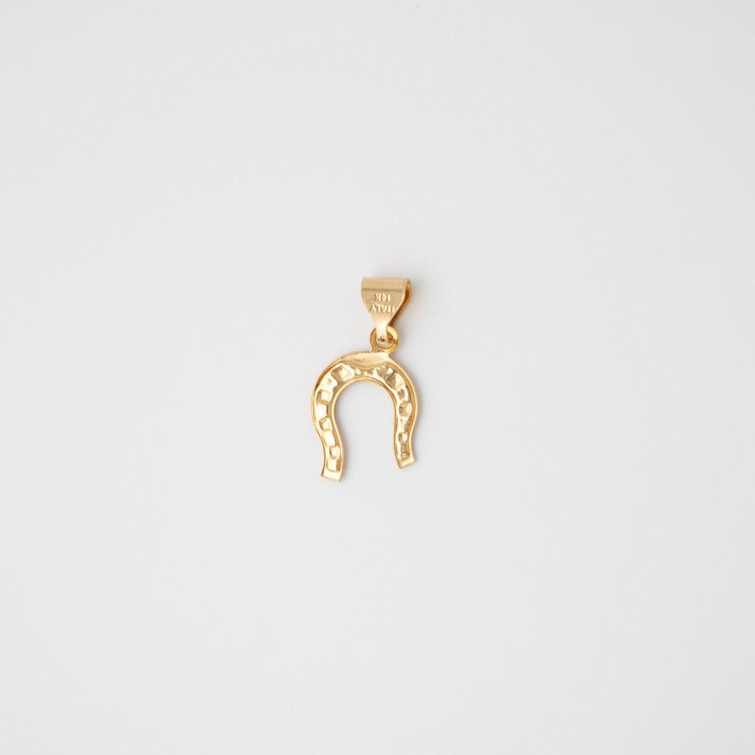 Vintage 14k Yellow Gold Horseshoe Charm