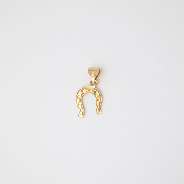 Vintage 14k Yellow Gold Horseshoe Charm