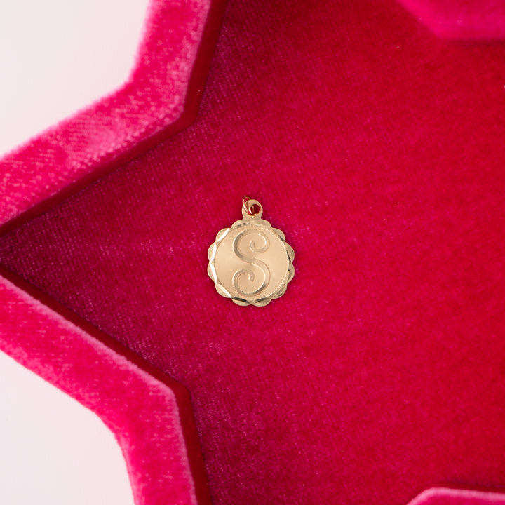 Vintage 14k Yellow Gold S Initial Charm