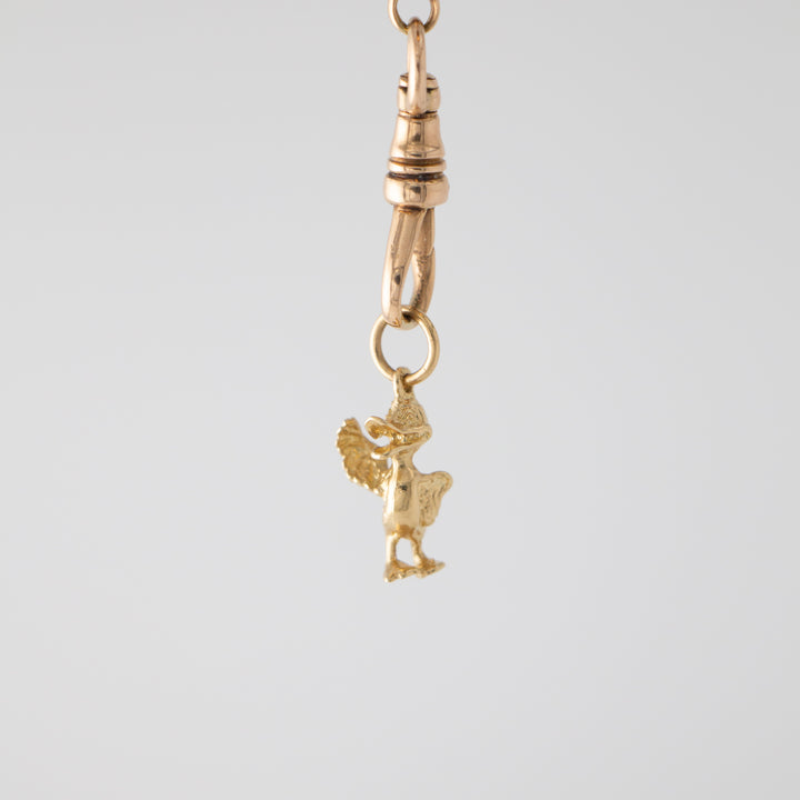 Vintage 14k Yellow Gold Duck Charm