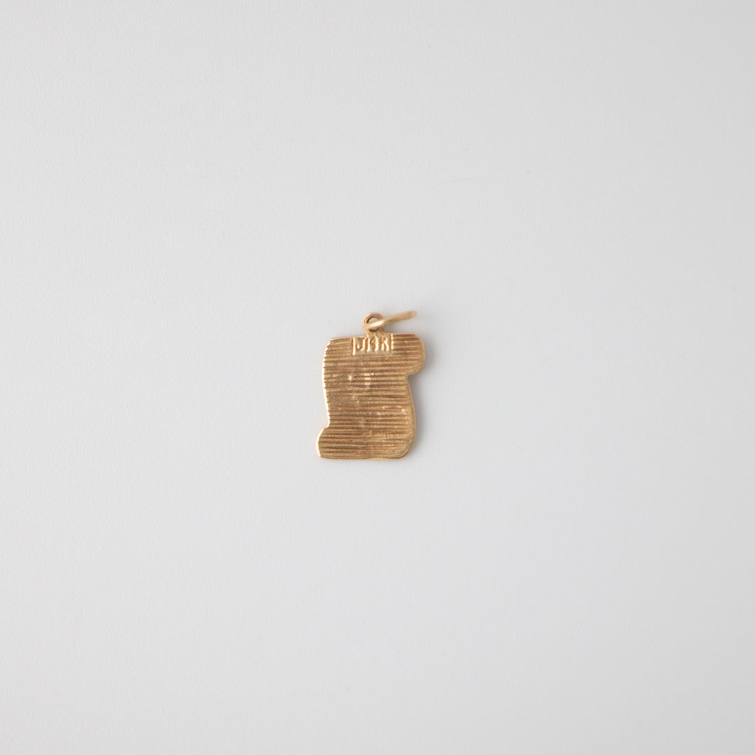 Vintage 14k Yellow Gold Diploma Charm