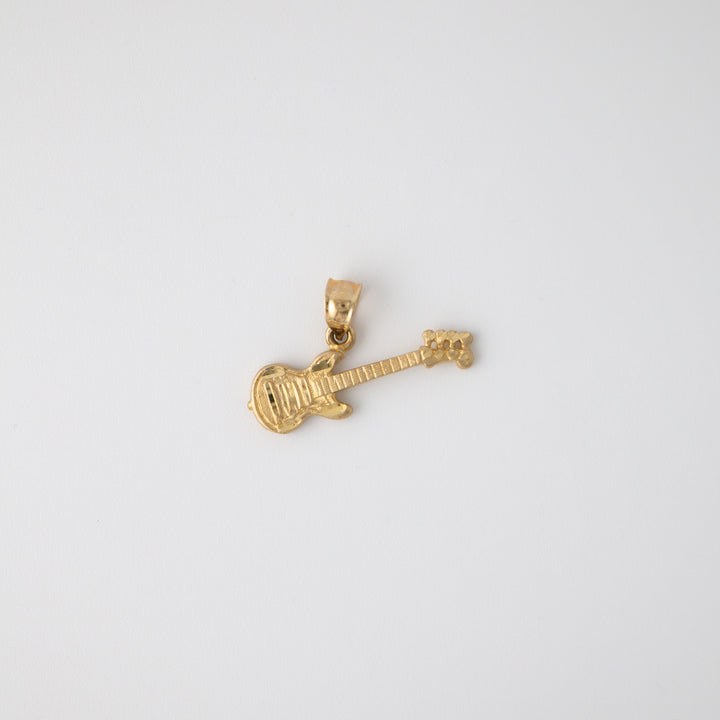 Vintage 14k Yellow Gold Guitar Charm